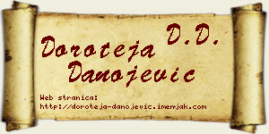 Doroteja Danojević vizit kartica